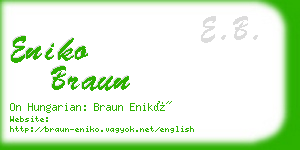 eniko braun business card